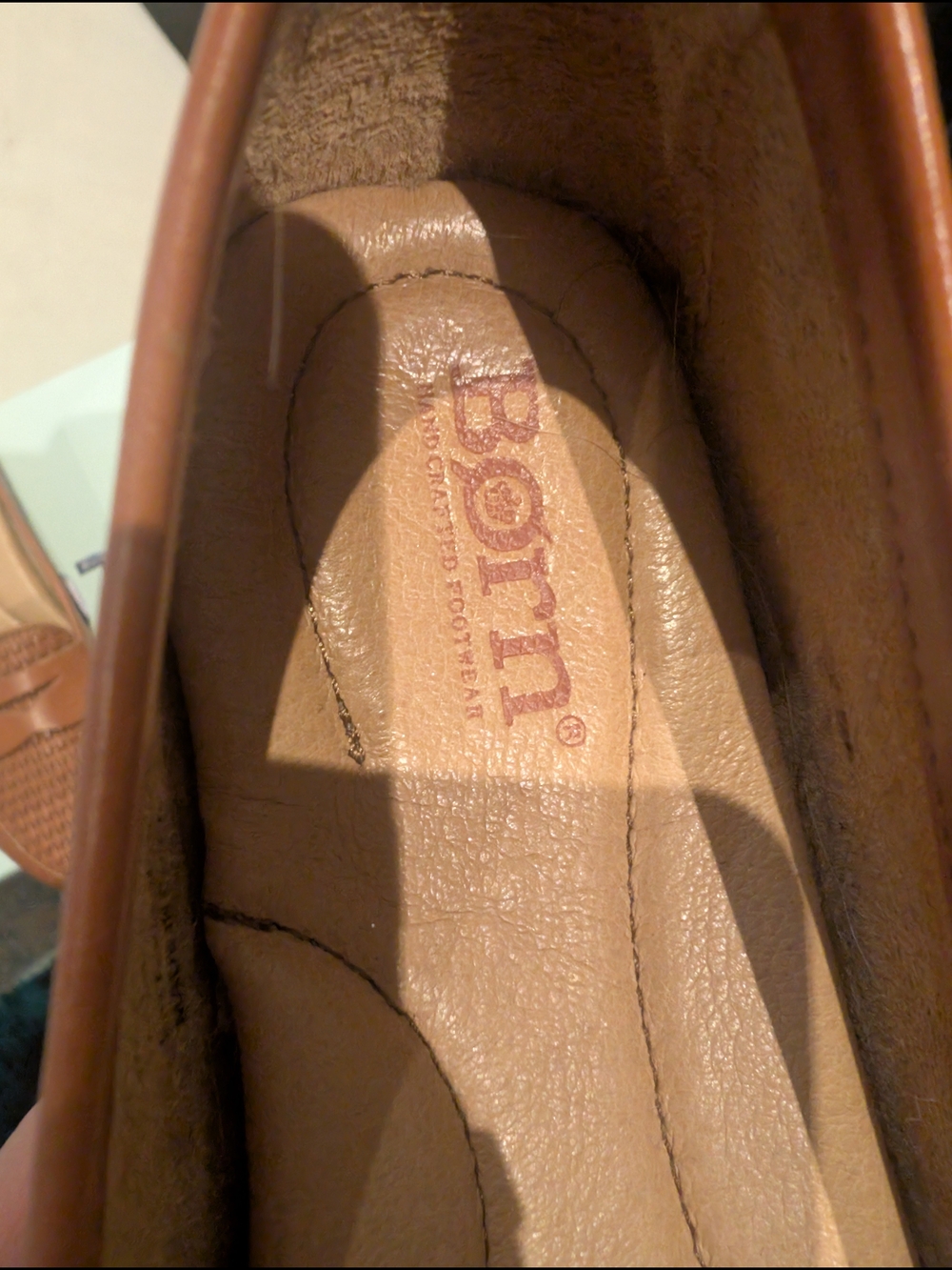🤎👡 LNWT Born Woven Penny Loafers In Camel Brown - Picture 4 of 5